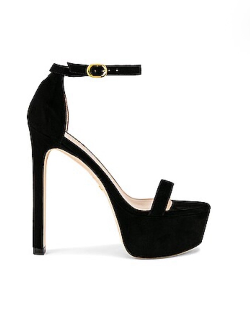 Stuart Weitzman Nudist Hollywood Heel in Black 7.5